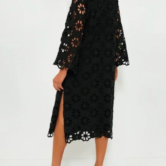 TUCKERNUCK Noir Eyelet Hutton Dress Black Size Medium NWT - Picture 4 of 8